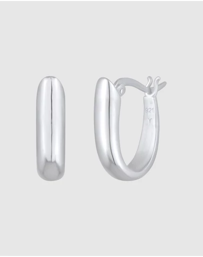 Elli Jewelry - Earrings Hoops Everday 925 Sterling Silver