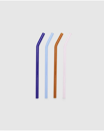Seed Heritage - Ellis Glass Straw Set of 4