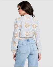 GUESS - Hazel Tie Front Top