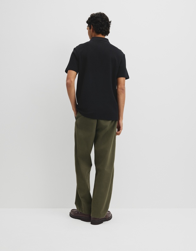 Country Road - Short Sleeve Waffle Button Polo