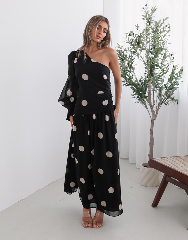 Esther & Co - Serenella Dress - Black Spot