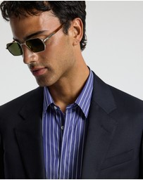 Calibre - Stripe Stretch Shirt Navy
