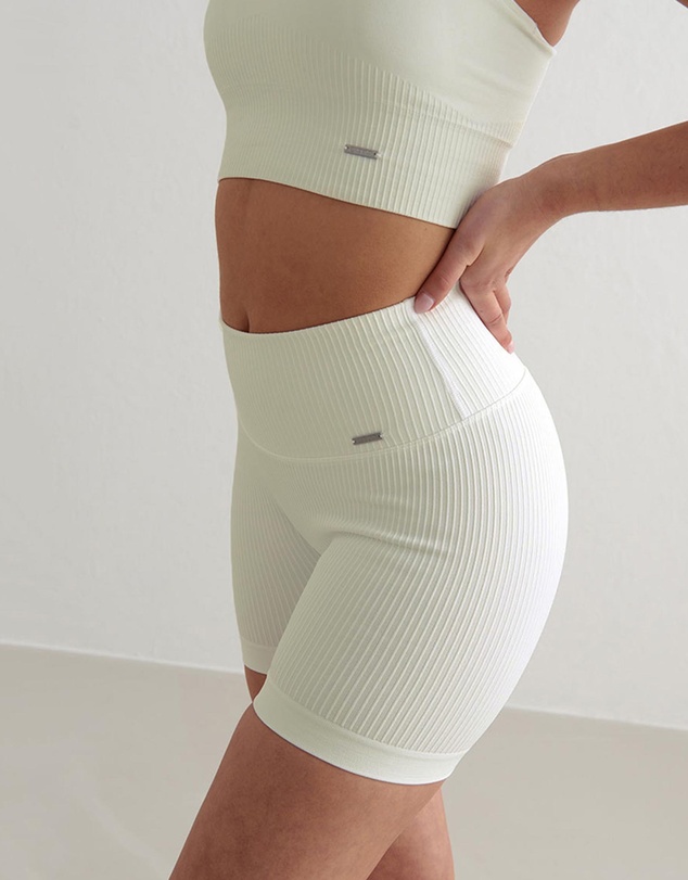 Aim'n - Ribbed Midi Biker Shorts