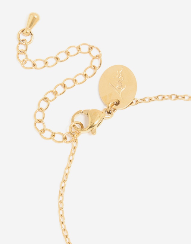 Lovisa - Waterproof Gold Plated Stainless Steel September Blue Cubic Zirconia Birthstone Bracelet
