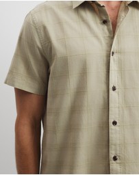 Country Road - Short Sleeve Regular Fit Cotton Woven Check Shirt