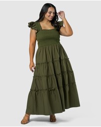 Sunday In The City - Electric Avenue Midi Dress