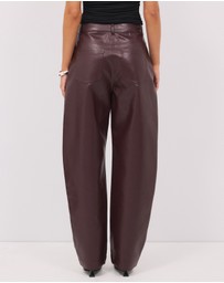 Calli - Rory PU Straight Leg Pants