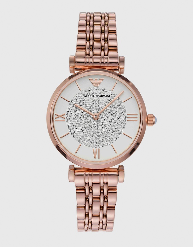 Emporio Armani - Rose Gold Tone Analogue Watch