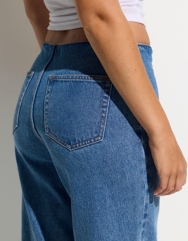 Dazie - Lakewood Low Rise No Waistband Adjustable Jeans