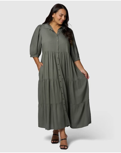 Sunday In The City - Halo Midi Shirt Dress