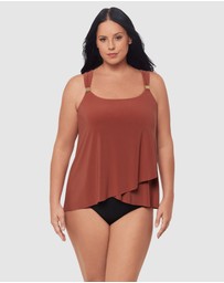 Miraclesuit Swimwear  - Razzle Dazzle Underwired Plus Size Tankini Top