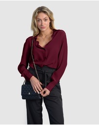 The Fable - Crimson Silk Shirt