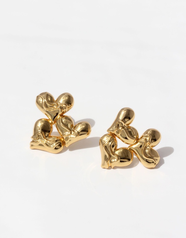 Jackie Mack - Velvet Heart Studs