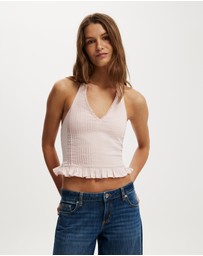 Cotton On - Indigo Halter Top