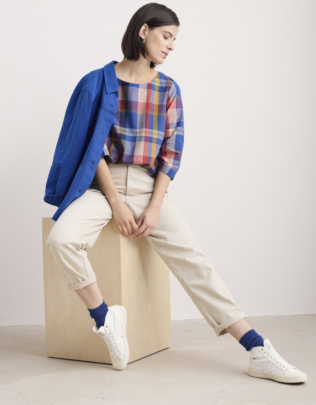 Seasalt - Seasalt Cornwall Blue Riding High Top