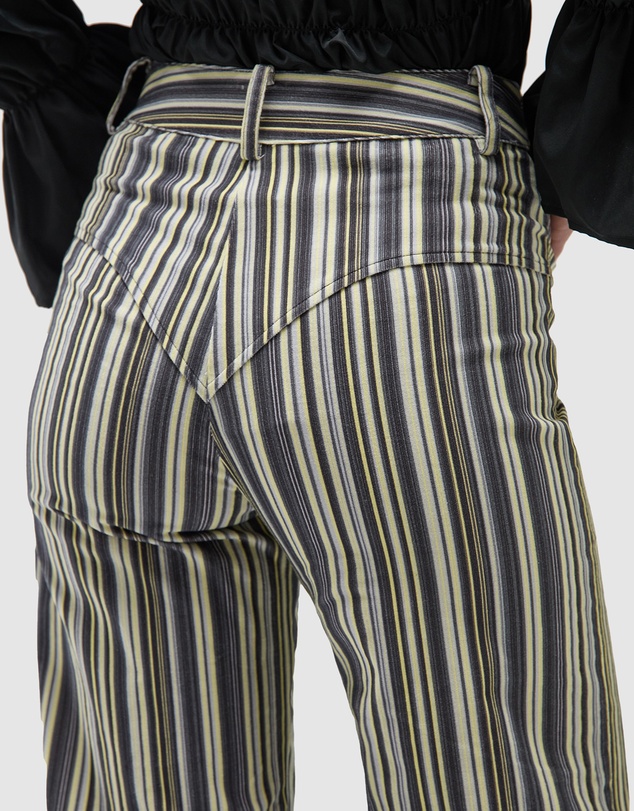 Laagam - Holly Corduroy Striped Pants