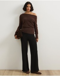 Atmos&Here - Wendy Wide Leg Knitted Pants