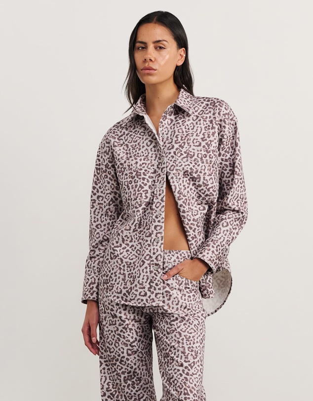Jag - Leopard Denim Shirt