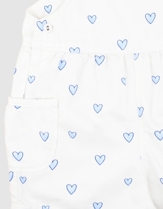 Fox & Finch - Piccolina Hearts Overalls - Kids