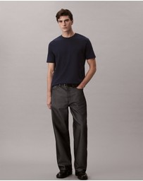 Calvin Klein - Embroidered Monogram Logo T-Shirt