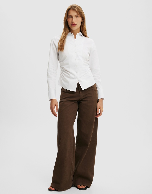 Cotton On - Peyton Gathered Long Sleeve Shirt