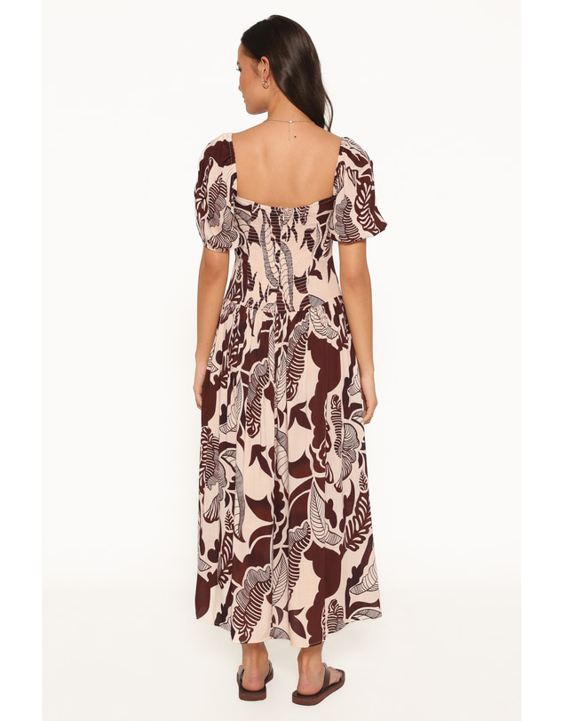 Petal & Pup - Kepner Maxi Dress - Brown Floral