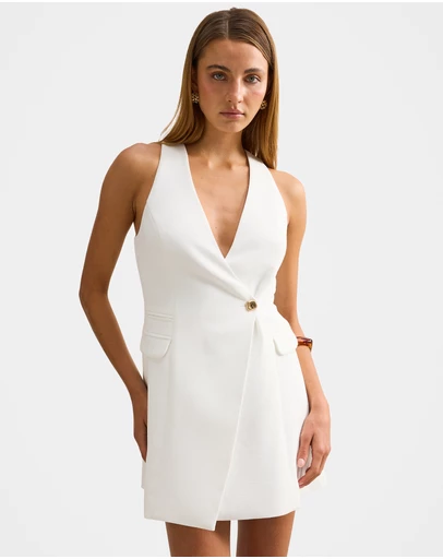 Forever New - Alina Wrap Halter Neck Mini Dress