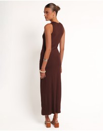 Petal & Pup - Brody Midi Dress - Chocolate