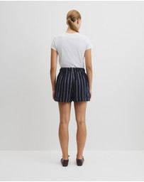 Country Road - Yarn Dyed Cuff Linen Short