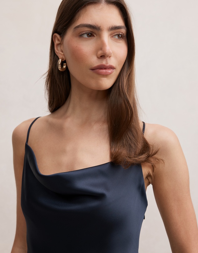 Forever New - Tilesha Satin Cowl Neck Slip Maxi Dress