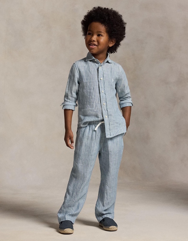 Polo Ralph Lauren - Striped Linen Shirt - Babies-Kids
