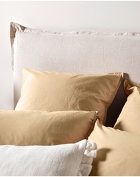 Aura Home - Evie Stonewash Organic Cotton Standard Pillowcase