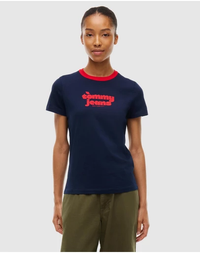 Tommy Jeans - Regular Novelty Ringer Tee