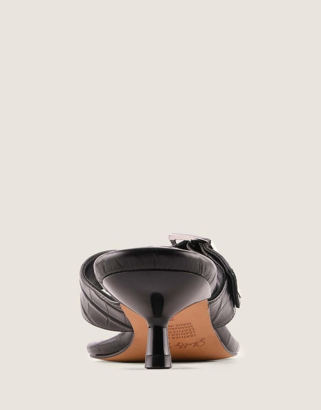 Shelly Shen - Suri High Sandals Black Croc