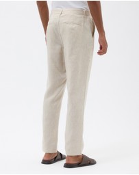AERE - Slim Leg Tailored Linen Pants