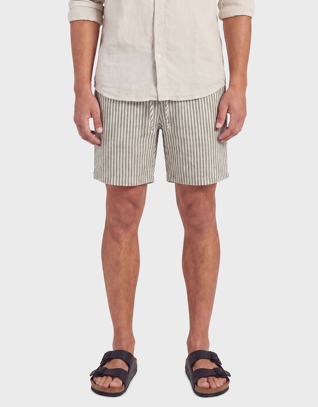 Academy Brand - Stripe Riviera Linen Short