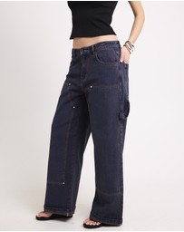 Neon Hart - Baggy Double Knee Carpenter Denim Jeans