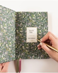 Bespoke Letterpress - Linen Bound Bullet Journal - Summer Perennials