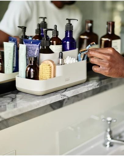 Joseph Joseph - EasyStore™ Bathroom Caddy with Matt Finish (Ecru)