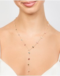 Lovisa - Gold Semiprecious Chip Chain Y-Necklace