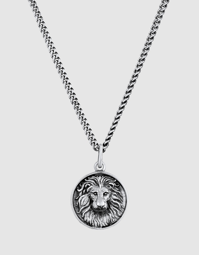 Kuzzoi - ICONIC EXCLUSIVE - Lion Pendant Necklace in 925 Sterling Silver