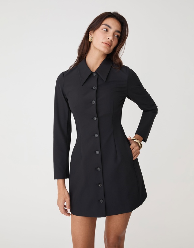 Forcast - Thea Button Mini Dress