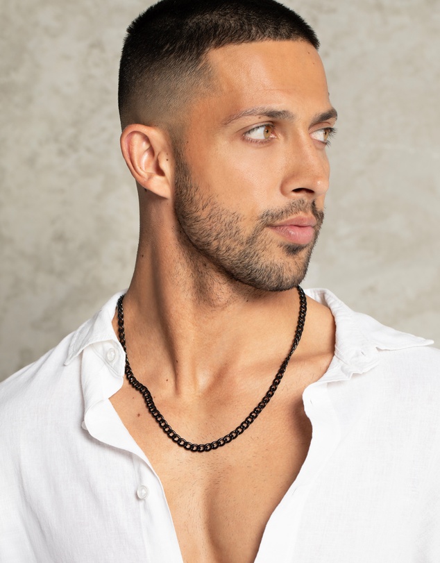 Eclectics - Stainless Steel Cascade Cuban Chain Necklace