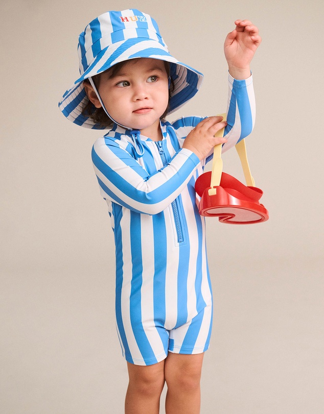 Huxbaby - Nautical Stripe Rashsuit - Babies-Kids