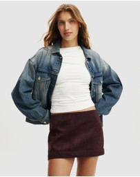 Cotton On - Suede Mini Skirt