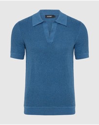 Oxford - Huck Lined Knitted Polo