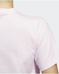 adidas Sportswear - TEXTURED GINGHAM BIG LOGO GRAPHIC T-SHIRT Womens
