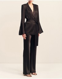 Shona Joy - La Lune Flared Sleeve Belted Blazer