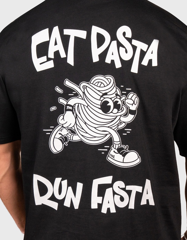TWL - Oversized T-Shirt Eat Pasta Run Fasta V2