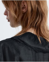 & Other Stories - Long-Sleeve Lace Blouse